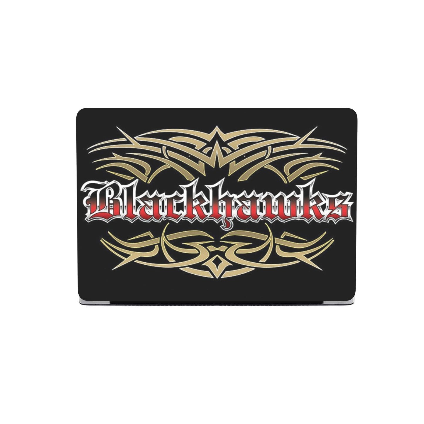 Blackhawks Team Custom MacBook Case by Woody Signs Co. - Handmade Crafted Unique Wooden Creative