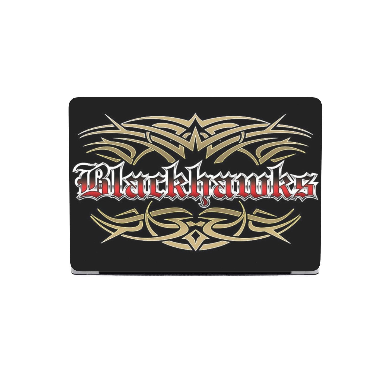 Blackhawks Team Custom MacBook Case by Woody Signs Co. - Handmade Crafted Unique Wooden Creative