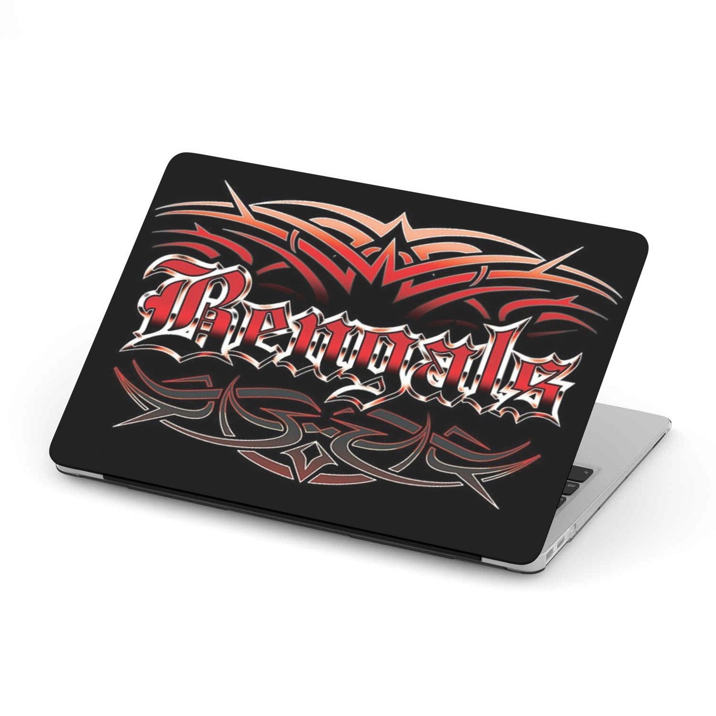 Bengals Team Custom MacBook Case by Woody Signs Co. - Handmade Crafted Unique Wooden Creative