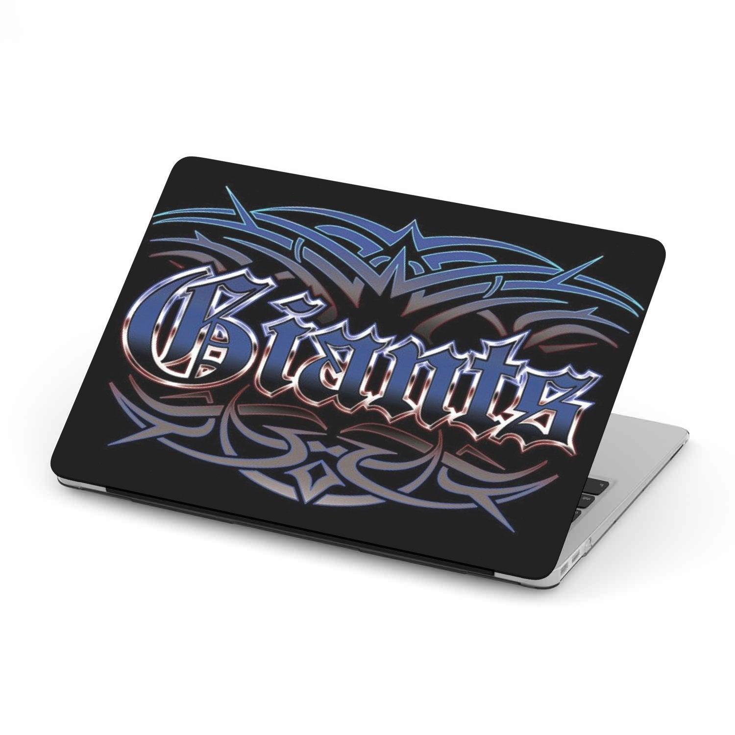 Giants Team Blue Custom MacBook Case by Woody Signs Co. - Handmade Crafted Unique Wooden Creative
