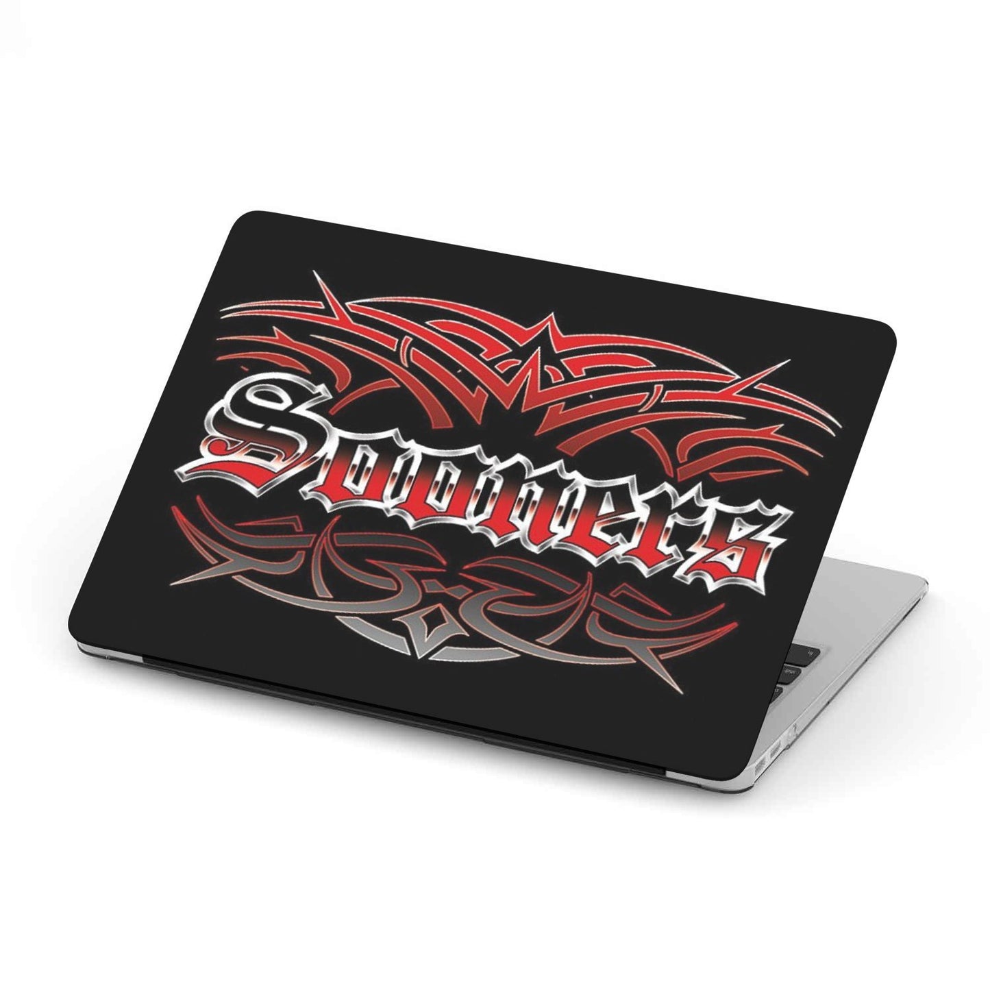 Sooners Team Custom MacBook Case by Woody Signs Co. - Handmade Crafted Unique Wooden Creative