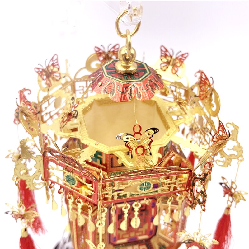 3D metal puzzle modle Palace Lantern metal Model kit DIY 3D gift for girl (Palace Lantern) by Woody Signs Co. - Handmade Crafted Unique Wooden Creative