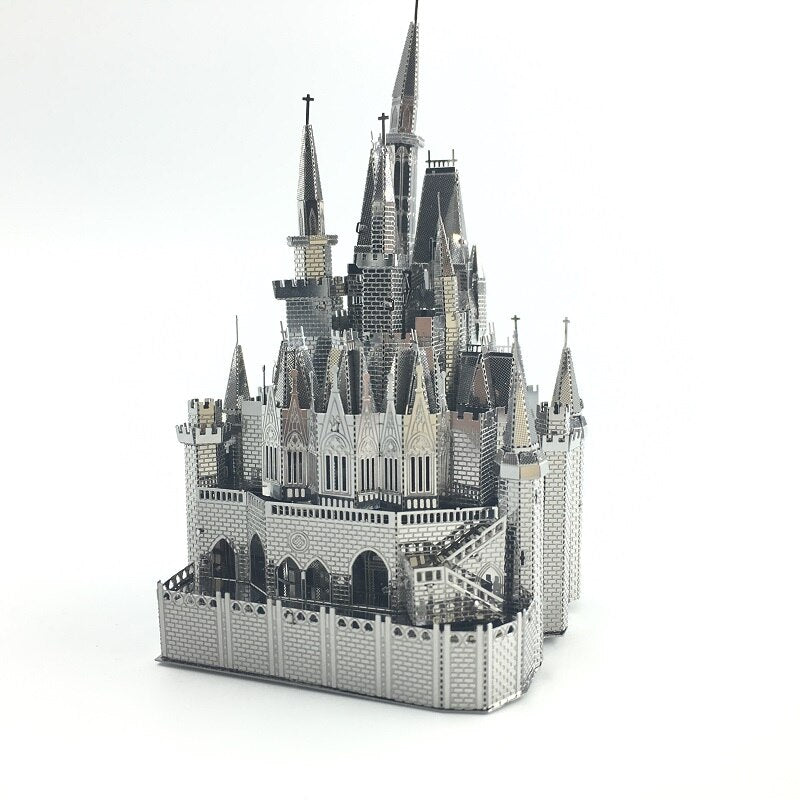 3D Metal model kit Cinderella Castle Building Model DIY 3D by Woody Signs Co. - Handmade Crafted Unique Wooden Creative