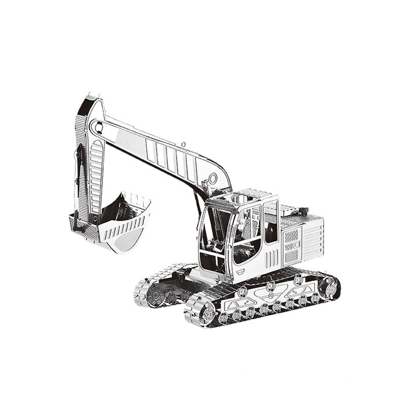 3D Metal puzzle model kit Excavator vehicle  Model DIY 3D by Woody Signs Co. - Handmade Crafted Unique Wooden Creative