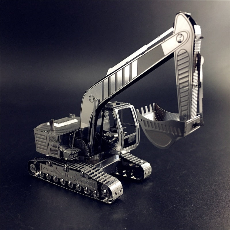 3D Metal puzzle model kit Excavator vehicle Model DIY 3D by Woody Signs Co. - Handmade Crafted Unique Wooden Creative