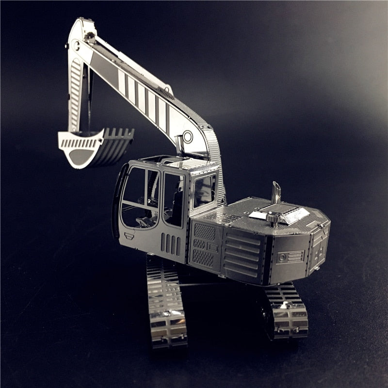 3D Metal puzzle model kit Excavator vehicle  Model DIY 3D by Woody Signs Co. - Handmade Crafted Unique Wooden Creative