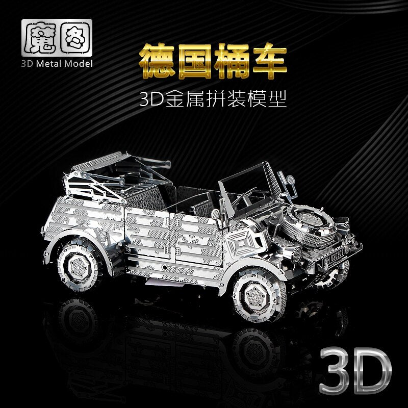 3D Metal model kit W82 Kubelwagen vehicle Model DIY 3D by Woody Signs Co. - Handmade Crafted Unique Wooden Creative
