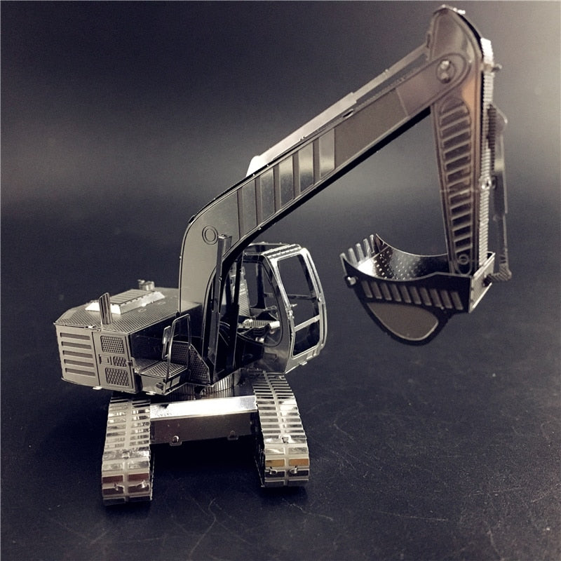 3D Metal puzzle model kit Excavator vehicle Model DIY 3D by Woody Signs Co. - Handmade Crafted Unique Wooden Creative