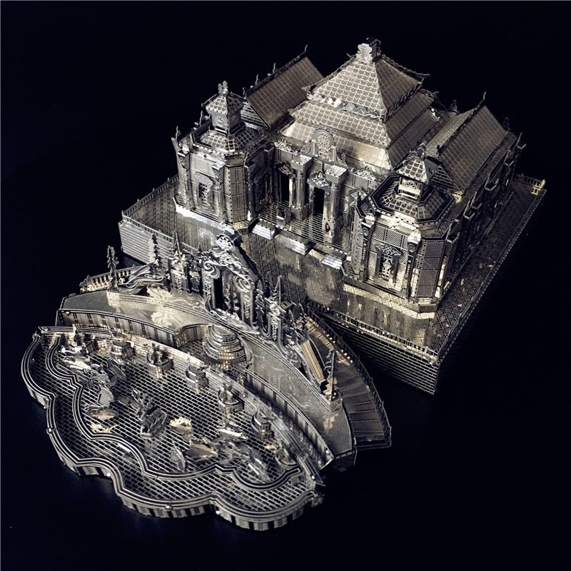 3D Metal puzzle Model Kits Dashuifa of Old Summer Palace DIY Assemble Puzzle Laser Cut by Woody Signs Co. - Handmade Crafted Unique Wooden Creative