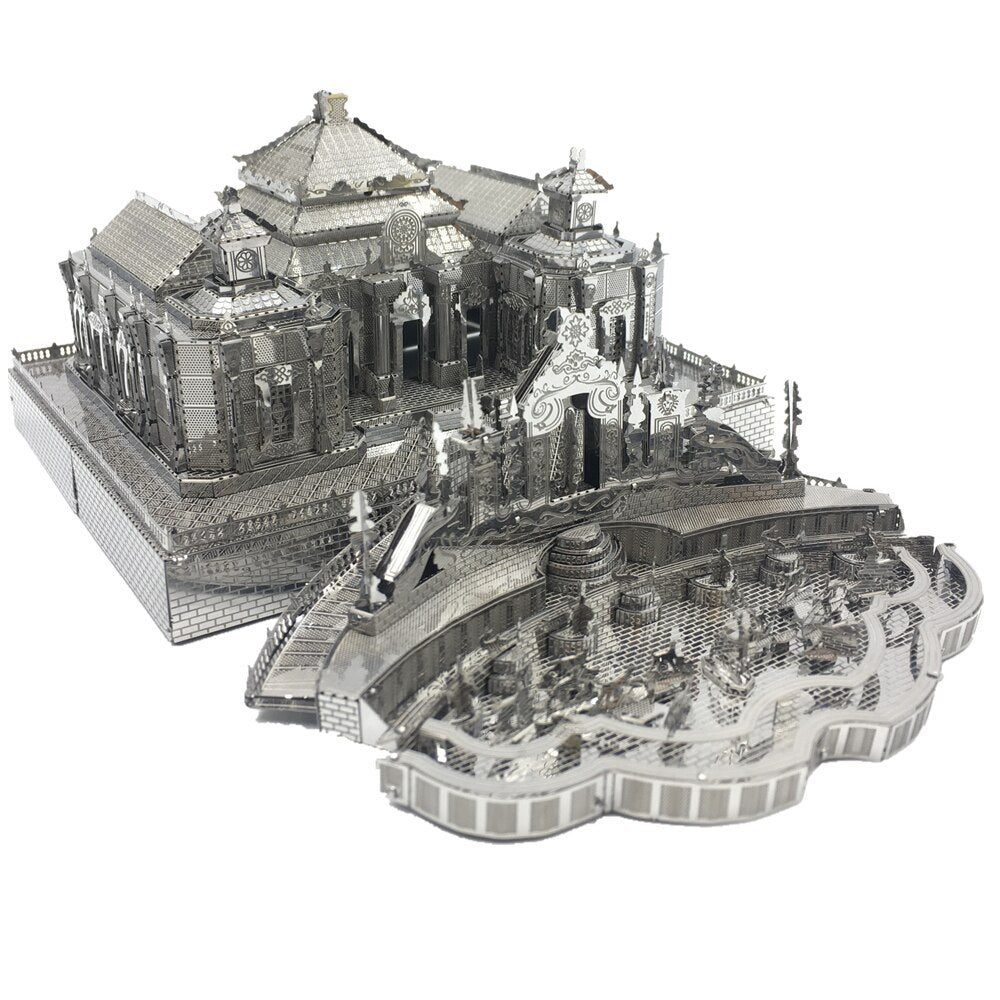 3D Metal puzzle Model Kits Dashuifa of Old Summer Palace DIY Assemble Puzzle Laser Cut by Woody Signs Co. - Handmade Crafted Unique Wooden Creative