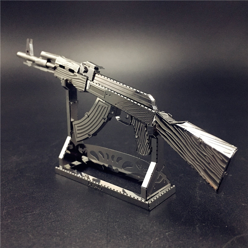 3D Metal Puzzle AK47 Beretta 92 Gun Weapon Building Model Kit DIY 3D Laser Cut  Toy for adult by Woody Signs Co. - Handmade Crafted Unique Wooden Creative