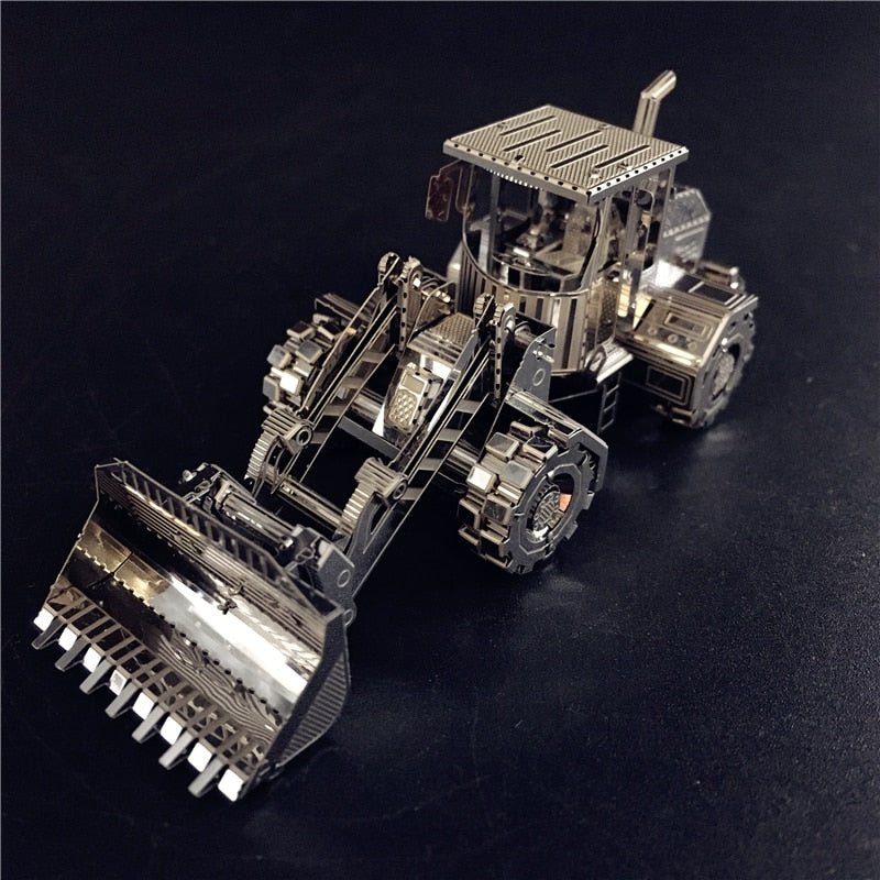 3D Metal puzzle model kit Bulldozer vehicle Model DIY 3D by Woody Signs Co. - Handmade Crafted Unique Wooden Creative