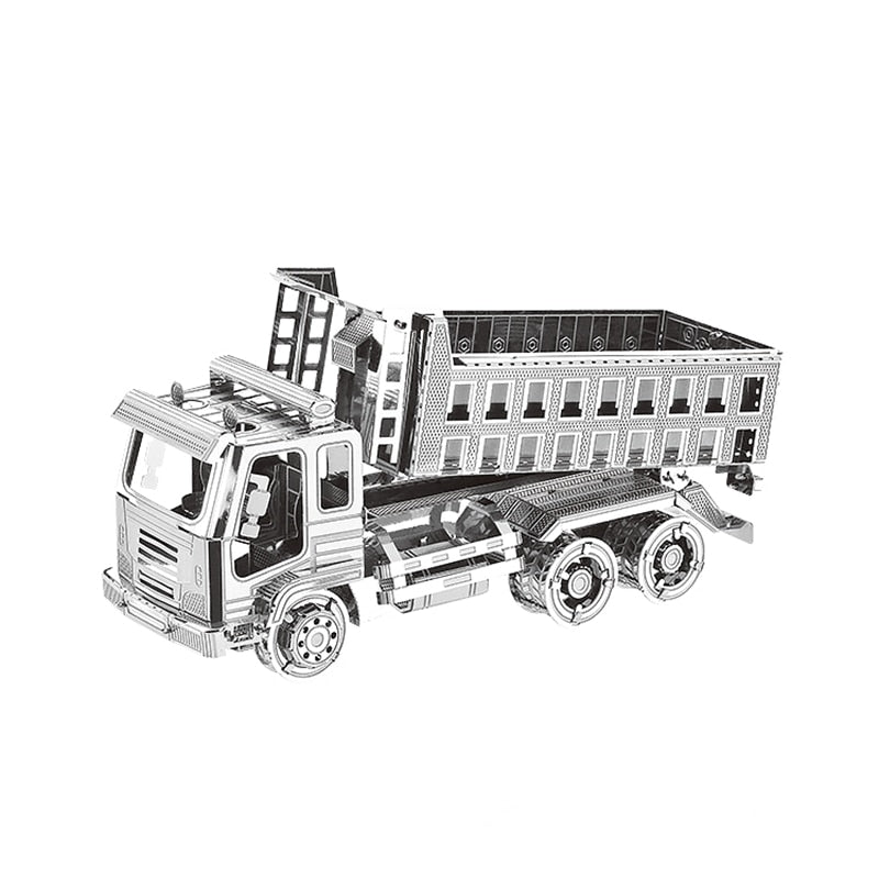 3D Metal puzzle Self-Dump Truck Engineering vehicle  Model DIY 3D by Woody Signs Co. - Handmade Crafted Unique Wooden Creative