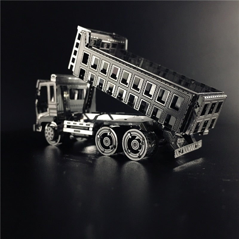 3D Metal puzzle Self-Dump Truck Engineering vehicle  Model DIY 3D by Woody Signs Co. - Handmade Crafted Unique Wooden Creative