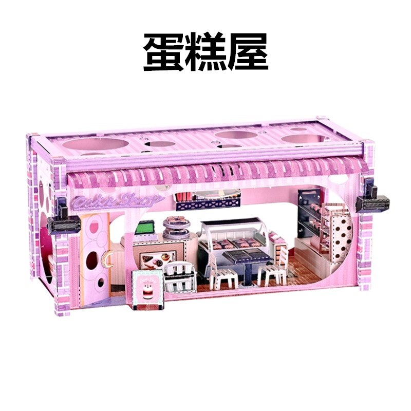 2019 Coffee Shop Sushi Bar 3D Metal Model Kits DIY Assemble 3D Metal Puzzle Laser Cut Jigsaw Toy by Woody Signs Co. - Handmade Crafted Unique Wooden Creative