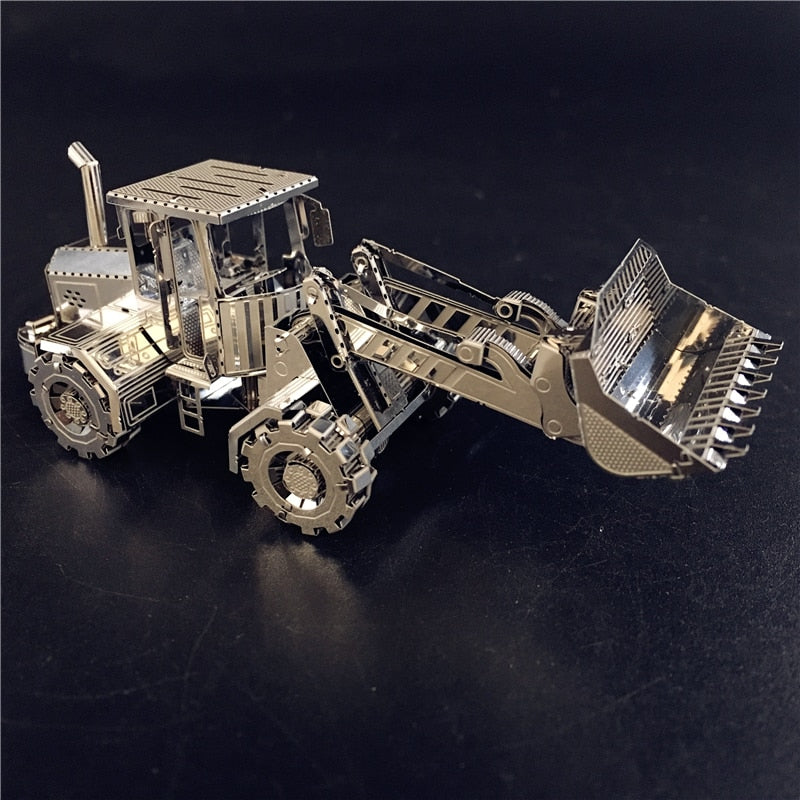 3D Metal puzzle model kit Bulldozer vehicle  Model DIY 3D by Woody Signs Co. - Handmade Crafted Unique Wooden Creative
