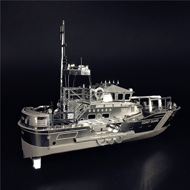 3D Metal kits DIY Puzzle Assembly Model LIFEBOAT  C22201 1:100 2 Sheets Stainless Steel Creative toys gift by Woody Signs Co. - Handmade Crafted Unique Wooden Creative