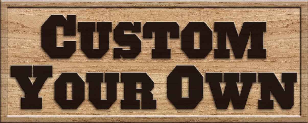 CUSTOM WOOD SIGN Design your own 3D Wooden Bar Sign by Woody Signs Co. - Handmade Crafted Unique Wooden Creative