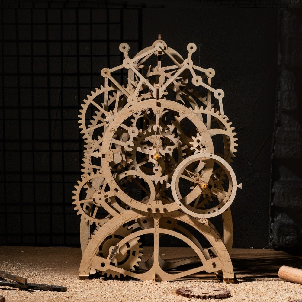 4 Kinds Creative DIY Laser Cutting 3D Mechanical Model Wooden Puzzle Game Assembly Toy Gift for Children Teens Adult LK by Woody Signs Co. - Handmade Crafted Unique Wooden Creative