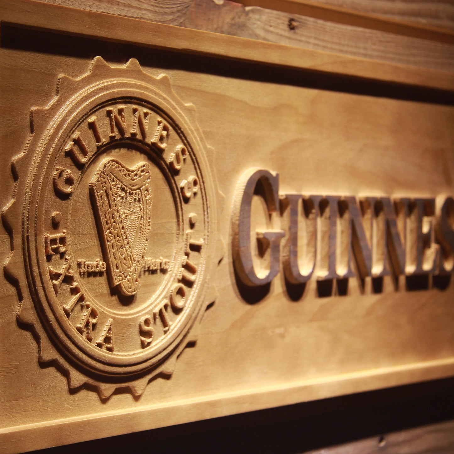 Guinness Extra Stout 3D Wooden Signs by Woody Signs Co. - Handmade Crafted Unique Wooden Creative