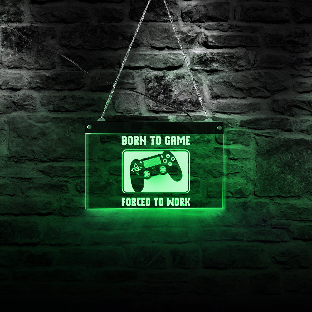 Video Game Controller LED Neon Sign Gamer Joystick Playing Lighting Lamp Kids Game Room Video Gamer Gifts by Woody Signs Co. - Handmade Crafted Unique Wooden Creative
