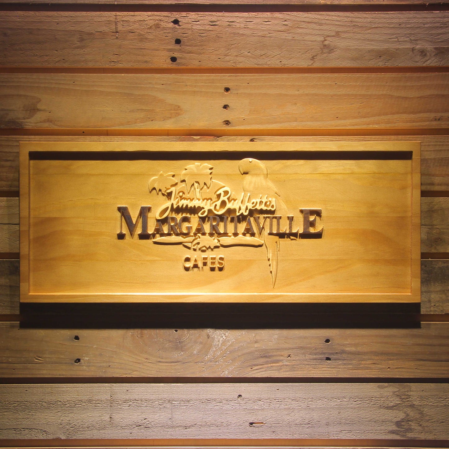Jimmy Buffett Margaritaville 3D Wooden Signs by Woody Signs Co. - Handmade Crafted Unique Wooden Creative