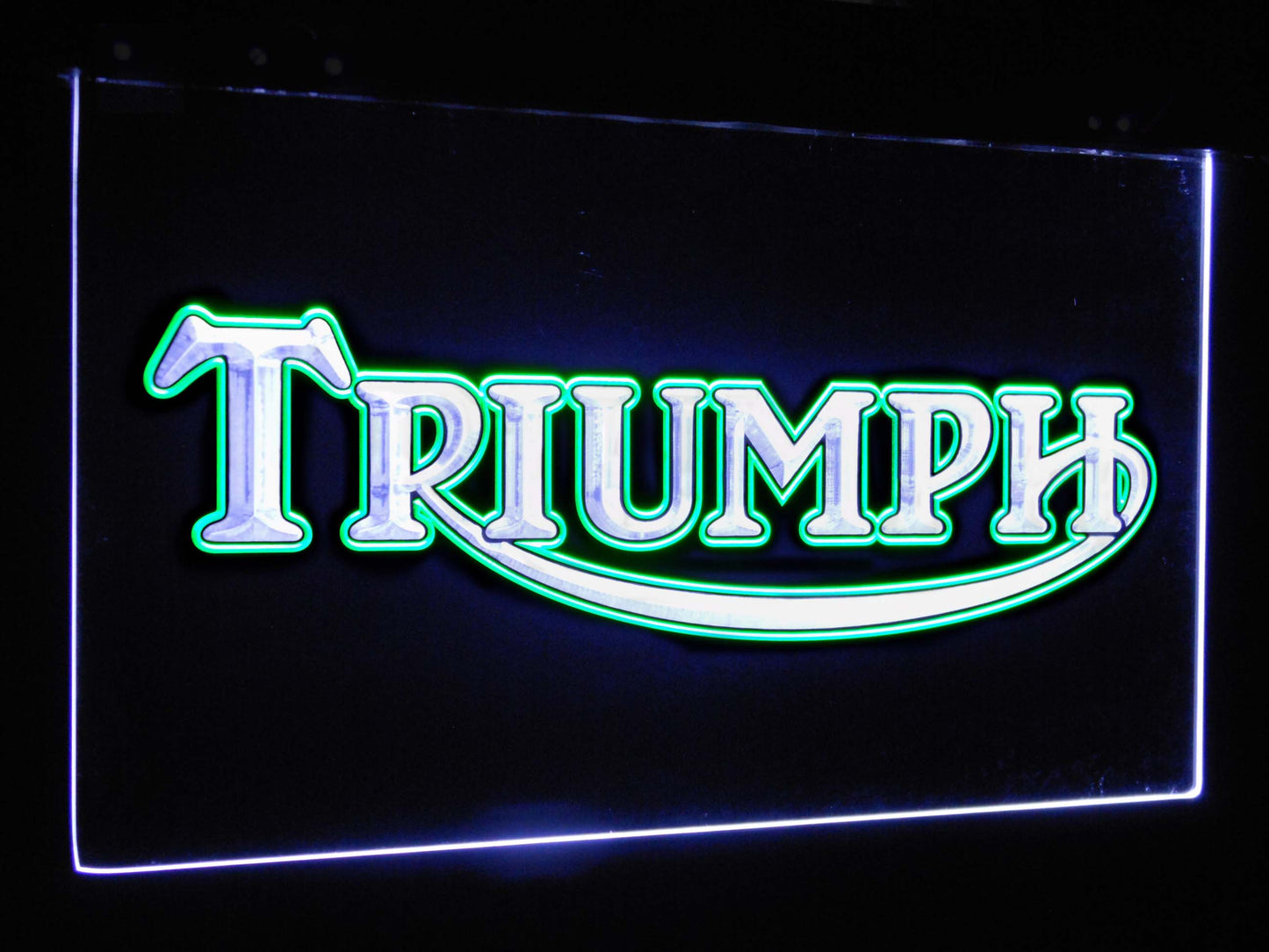 Triumph Car Truck Bar Decoration Gift Dual Color Led Neon Light Signs st6-d0051 by Woody Signs Co. - Handmade Crafted Unique Wooden Creative