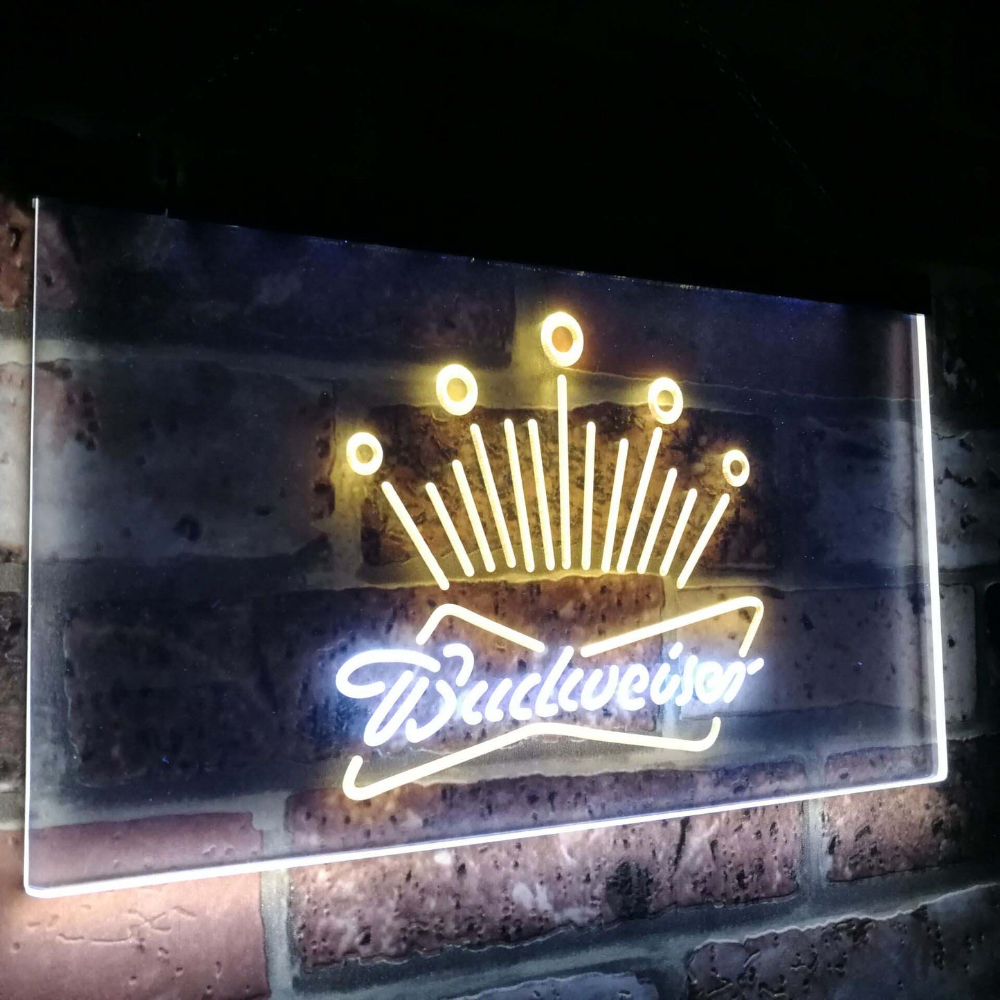 Budweiser Eagle Club Bar Decoration Gift Dual Color Led Neon Light Signs st6-a2007 by Woody Signs Co. - Handmade Crafted Unique Wooden Creative