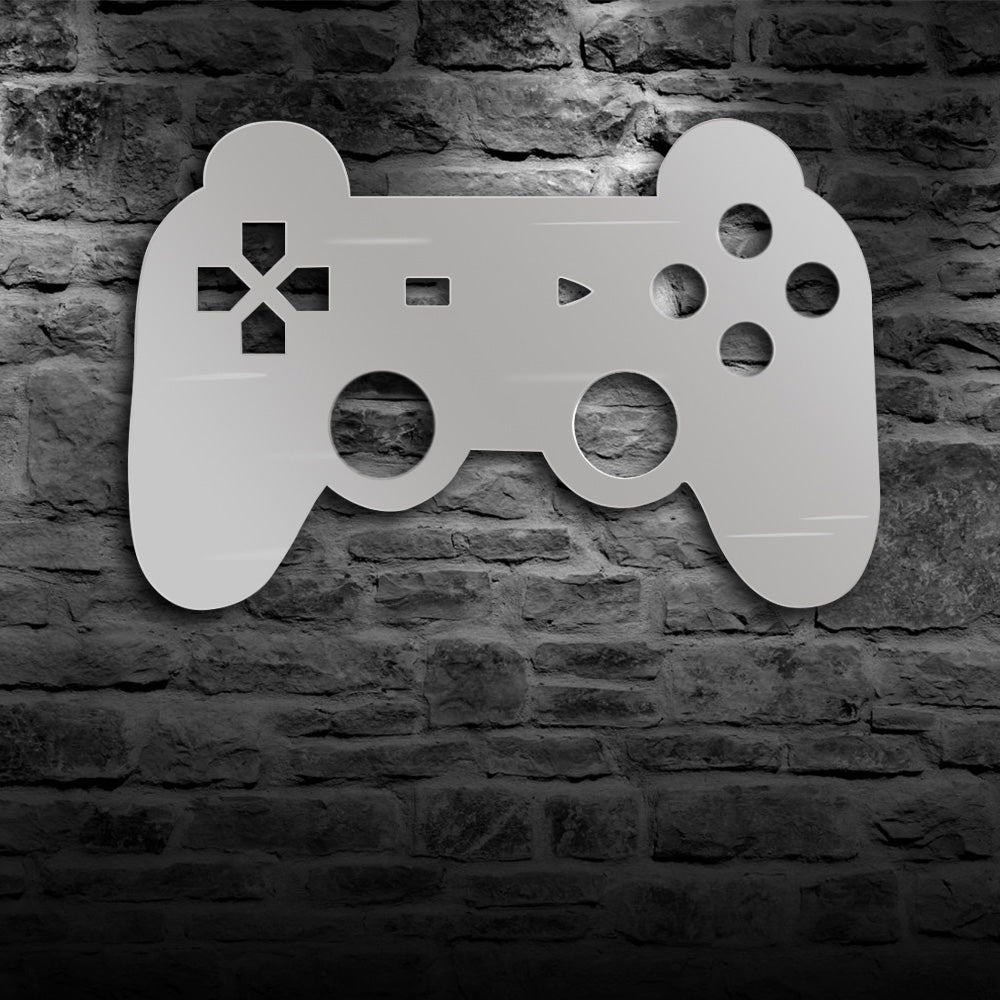 Gamepad Controler Wall Mirror With LED Backlight Joystick Games  Mirror Video Game Retro Arcade  Gamers by Woody Signs Co. - Handmade Crafted Unique Wooden Creative