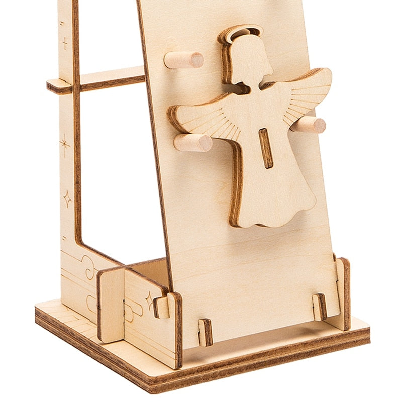 Children Adult Interesting Landing Angel Stress Relief Toy DIY Wooden Novelty Gag Toy Sports & Entertainment LP301 by Woody Signs Co. - Handmade Crafted Unique Wooden Creative