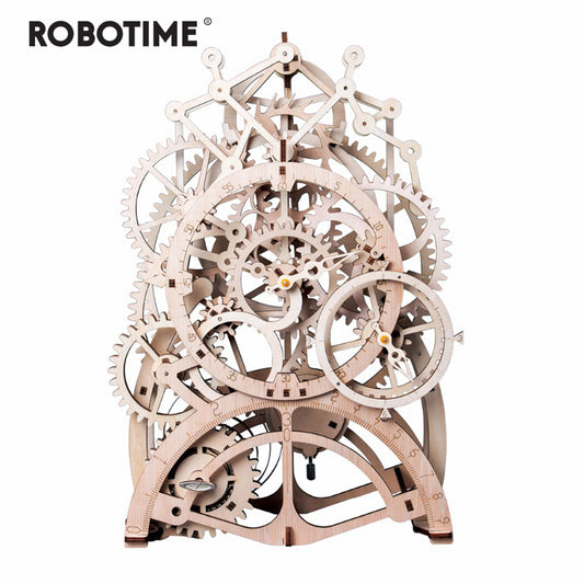 4 Kinds DIY Laser Cutting 3D Mechanical Model Wooden Puzzle Game Assembly Toy Gift for Children Adult for by Woody Signs Co. - Handmade Crafted Unique Wooden Creative