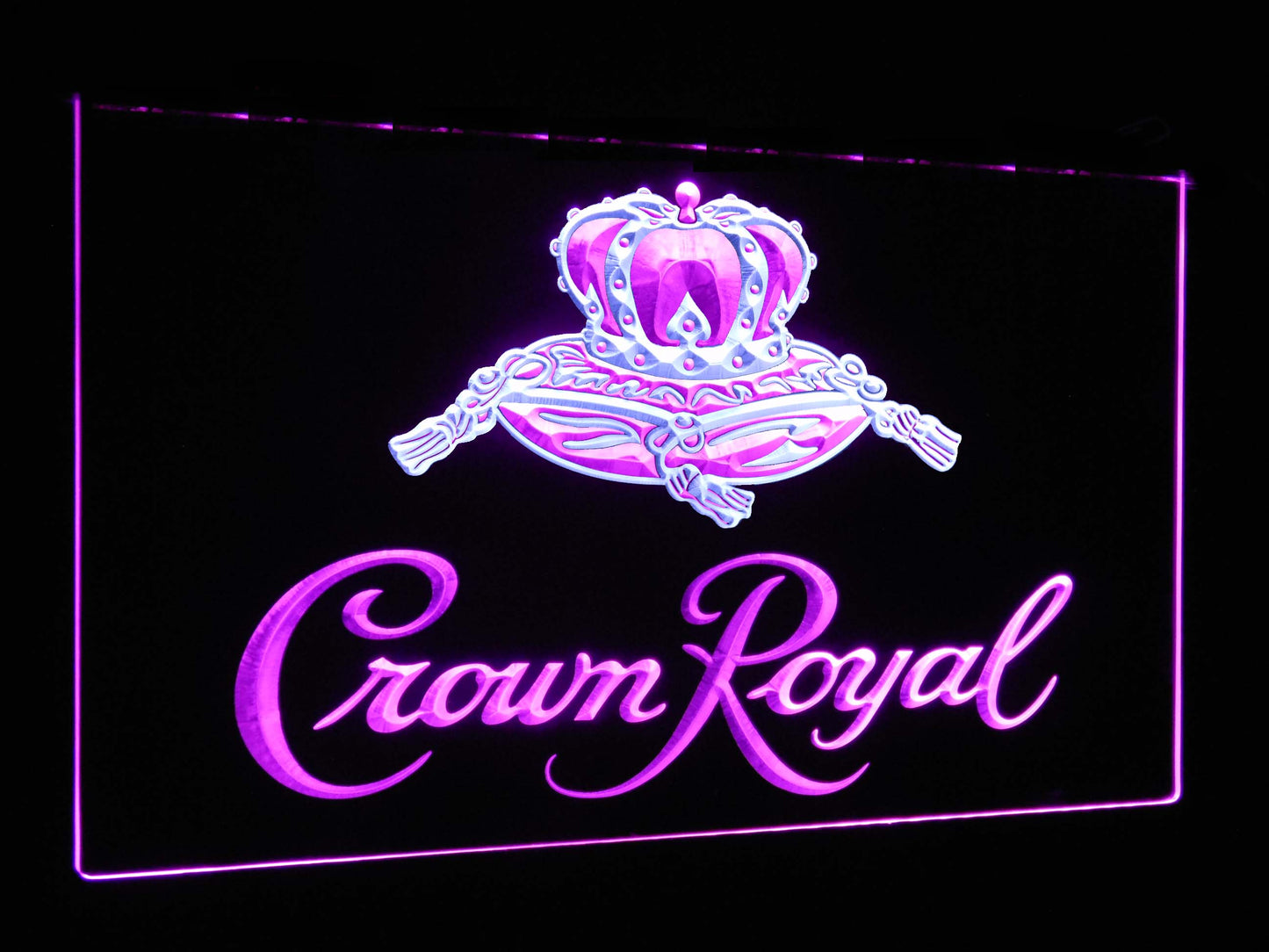Crown Royal Bar Decoration Gift Dual Color Led Neon Light Signs st6-a0104 by Woody Signs Co. - Handmade Crafted Unique Wooden Creative