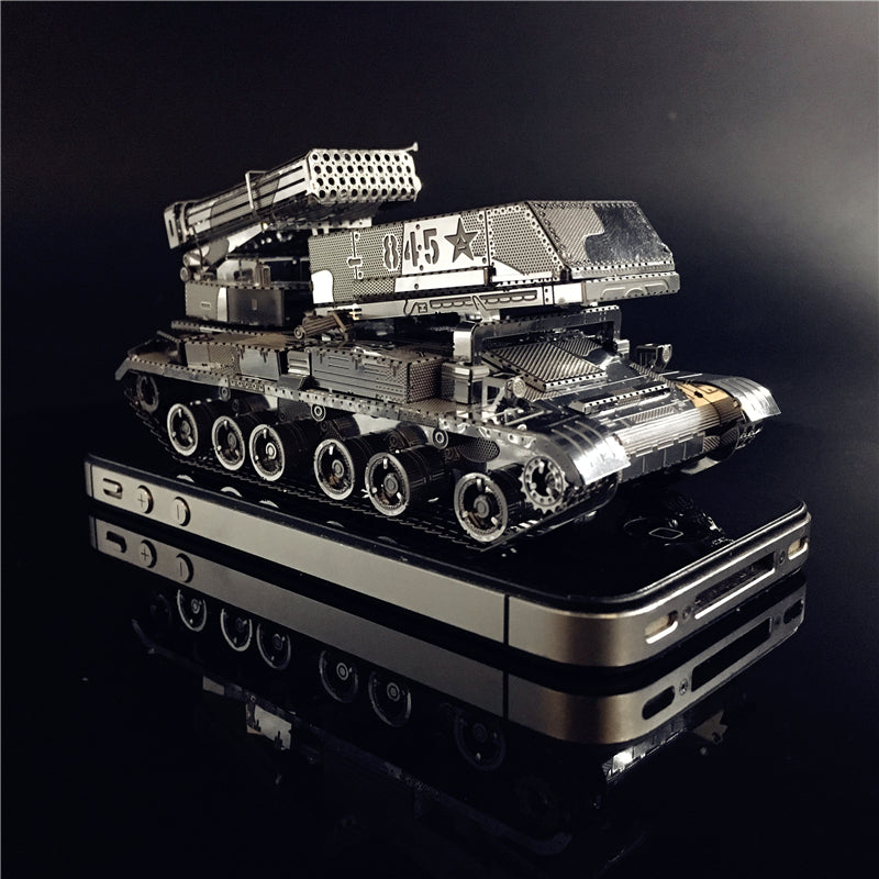 3D Metal model kit  122mm Multi-Barrel Rocket Launcher Voertuig DIY 3D by Woody Signs Co. - Handmade Crafted Unique Wooden Creative
