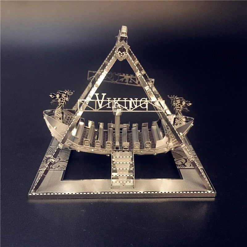 3D Metal model kit Viking ship Model DIY 3D Originality by Woody Signs Co. - Handmade Crafted Unique Wooden Creative