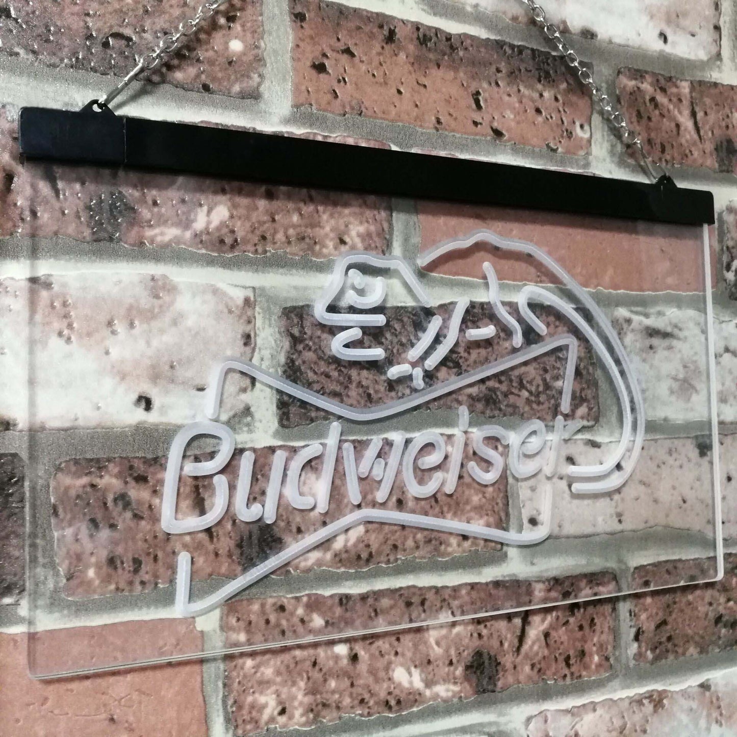 Budweiser Lizard Bar Decoration Gift Dual Color Led Neon Light Signs st6-a2084 by Woody Signs Co. - Handmade Crafted Unique Wooden Creative