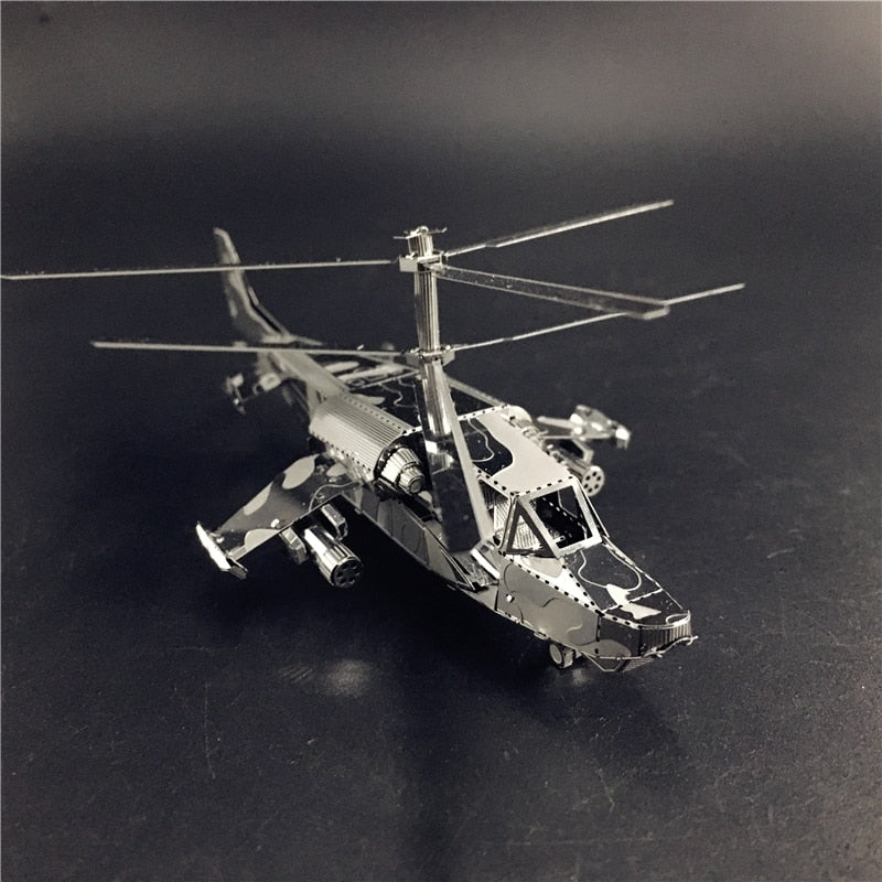 3D Metal model kit KA-50 Aircraft RAH-66 Stealth Helicopter  Model DIY 3D by Woody Signs Co. - Handmade Crafted Unique Wooden Creative