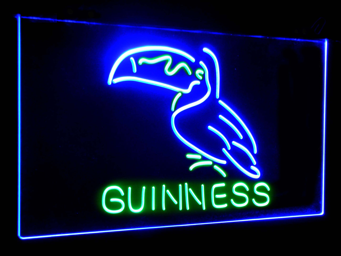 Guinness Toucan Stout Draught Bar Decor Dual Color Led Neon Light Signs st6-a2120 by Woody Signs Co. - Handmade Crafted Unique Wooden Creative