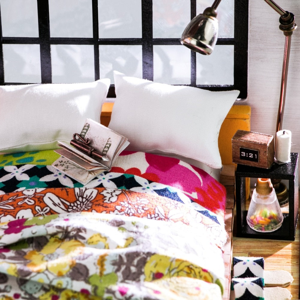 DIY Doll House Alice's Dreamy Bedroom   Miniature Wooden    DG107 by Woody Signs Co. - Handmade Crafted Unique Wooden Creative