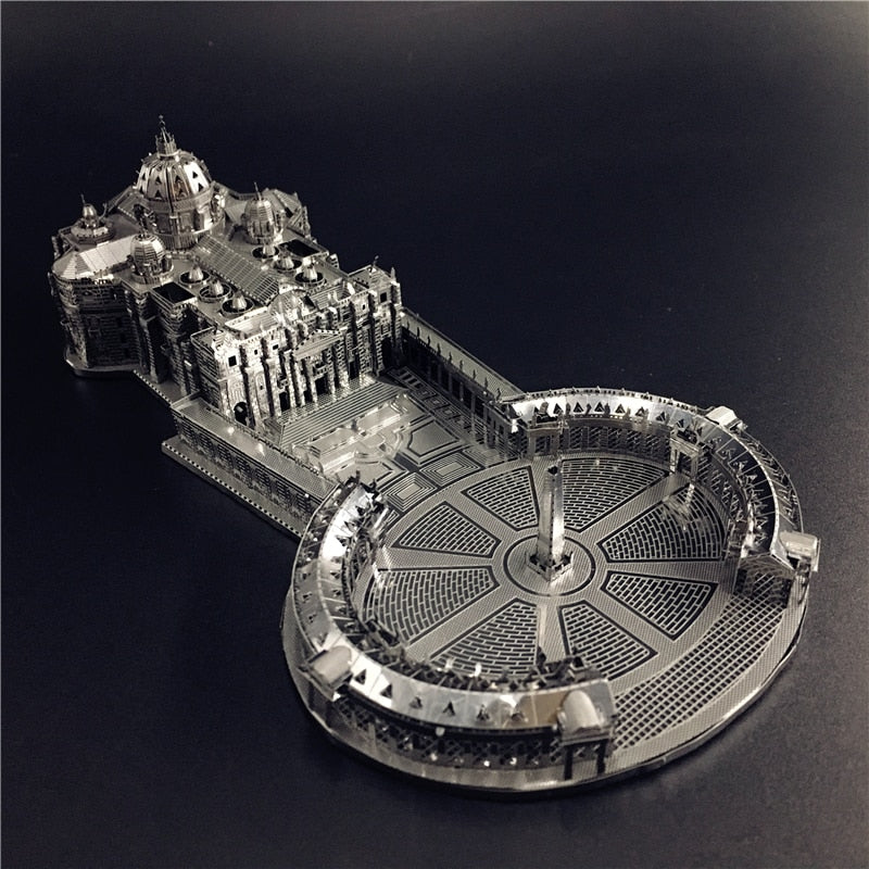 3D Metal model kit 1:1000 STPETER'S BASILICA Model DIY 3D by Woody Signs Co. - Handmade Crafted Unique Wooden Creative