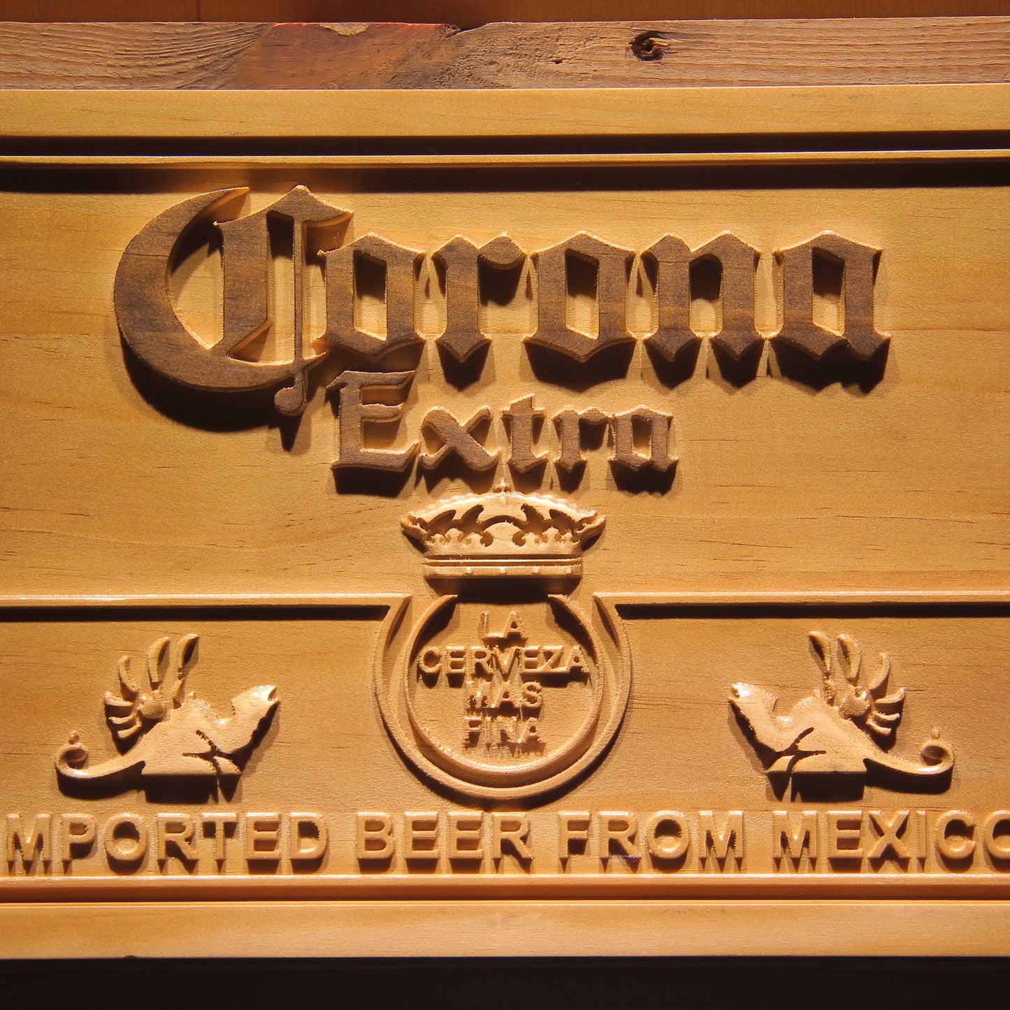 Corona Extra 3D Wooden Signs by Woody Signs Co. - Handmade Crafted Unique Wooden Creative