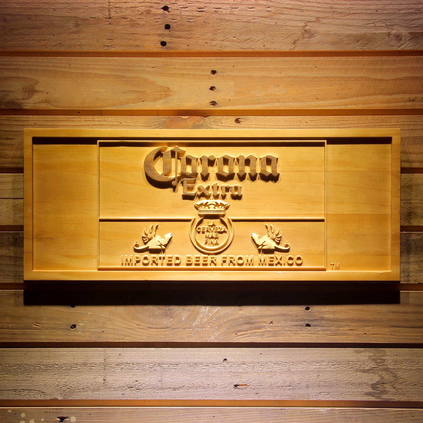 Corona Extra 3D Wooden Signs by Woody Signs Co. - Handmade Crafted Unique Wooden Creative