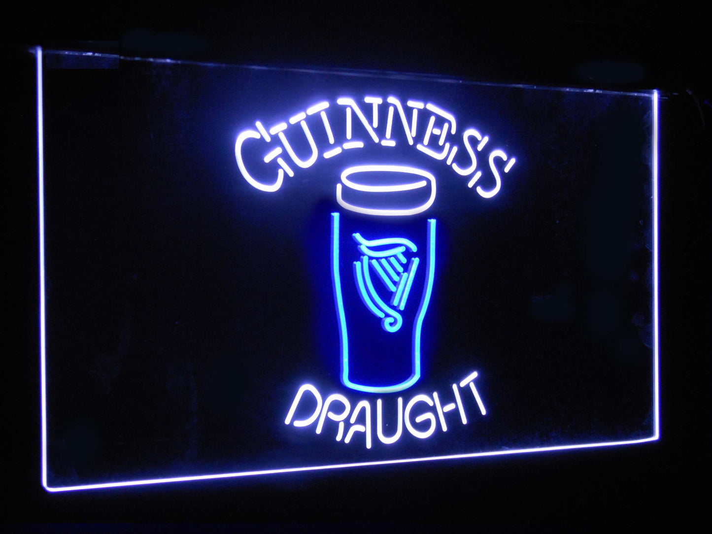 Guinness Draught Ale Bar Decoration Gift Dual Color Led Neon Light Signs st6-a2044 by Woody Signs Co. - Handmade Crafted Unique Wooden Creative