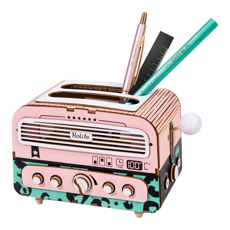 New Arrival DIY Toaster 3D Wooden Puzzle Game Gift&Penholder for Children Friend Popular Toy TG14 (TG14 Toaster) by Woody Signs Co. - Handmade Crafted Unique Wooden Creative