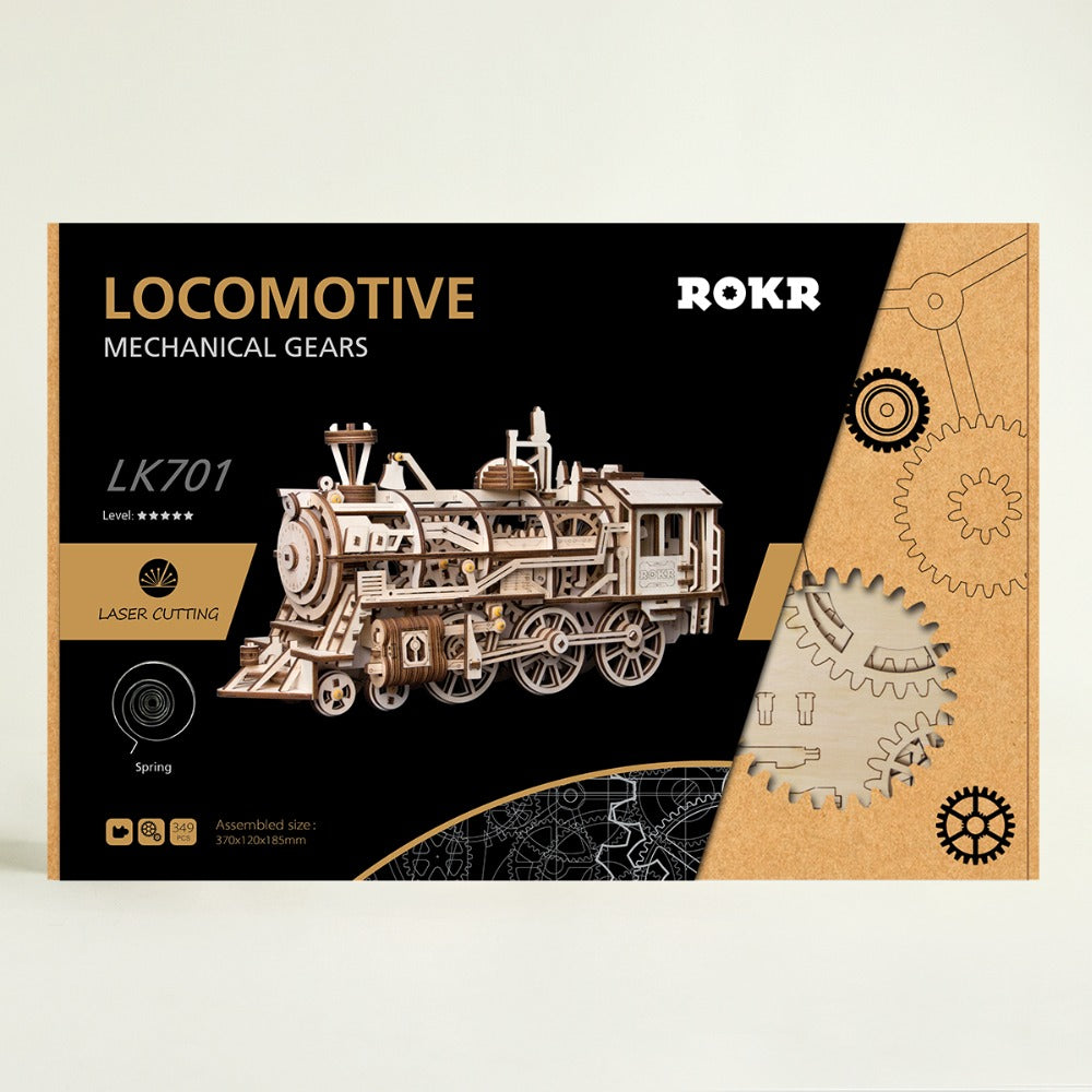 DIY Moveable Airship Gear Drive by Clockwork 3D Wooden Hobbies Gift for LK702 by Woody Signs Co. - Handmade Crafted Unique Wooden Creative