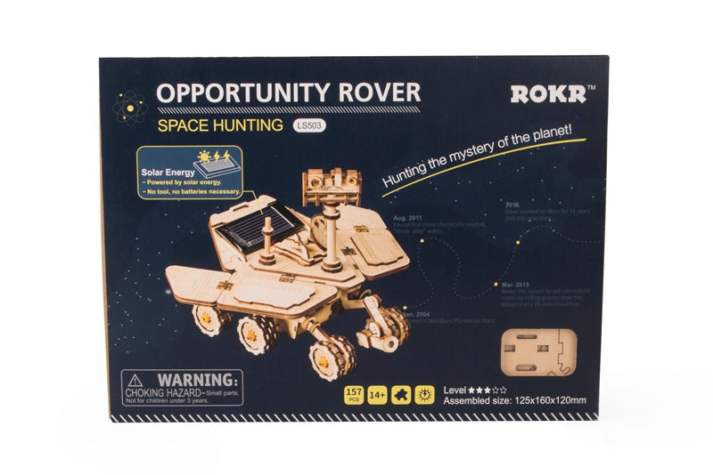 Moveable Spirit Rover Solar Energy 3D DIY Laser Cutting Wooden Kit Gift for LS503 (Spirit Rover) by Woody Signs Co. - Handmade Crafted Unique Wooden Creative