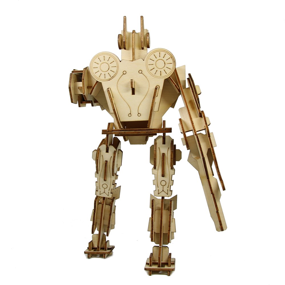 The Holy Warrior Wooden DIY Solar Power Toy Eco-friendly Educational DIY Assemble Toys Blocks For Kids Boy by Woody Signs Co. - Handmade Crafted Unique Wooden Creative