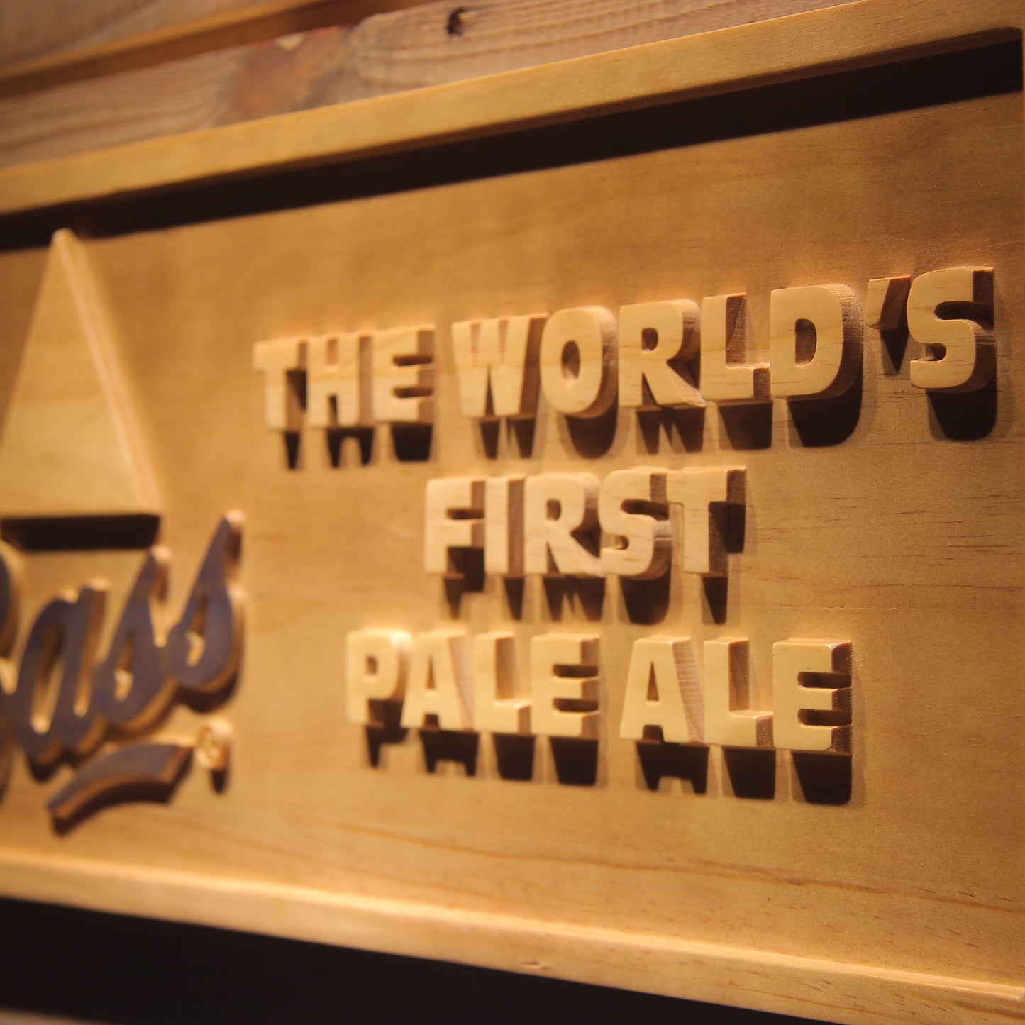 Bass Pale Ale 3D Wooden Signs by Woody Signs Co. - Handmade Crafted Unique Wooden Creative