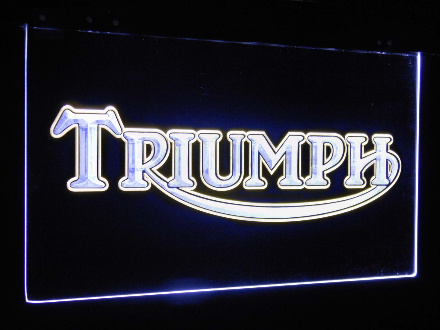 Triumph Car Truck Bar Decoration Gift Dual Color Led Neon Light Signs st6-d0051 by Woody Signs Co. - Handmade Crafted Unique Wooden Creative