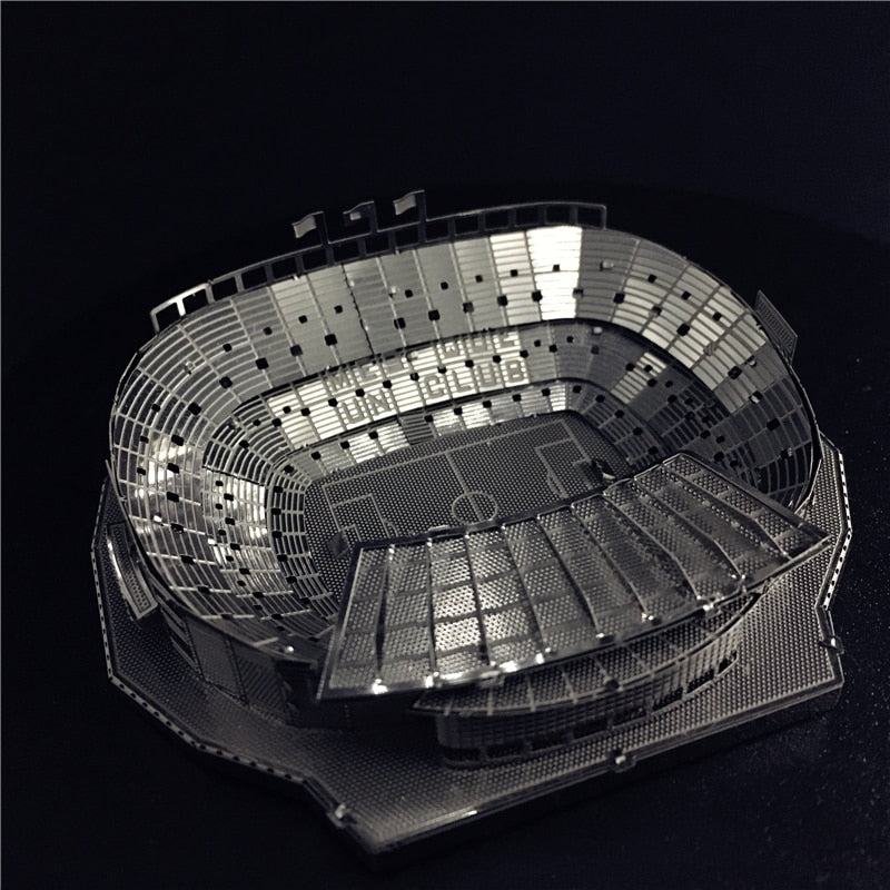3D Metal model kit 1:3500 CAMP NOU STADIUM Model DIY 3D by Woody Signs Co. - Handmade Crafted Unique Wooden Creative