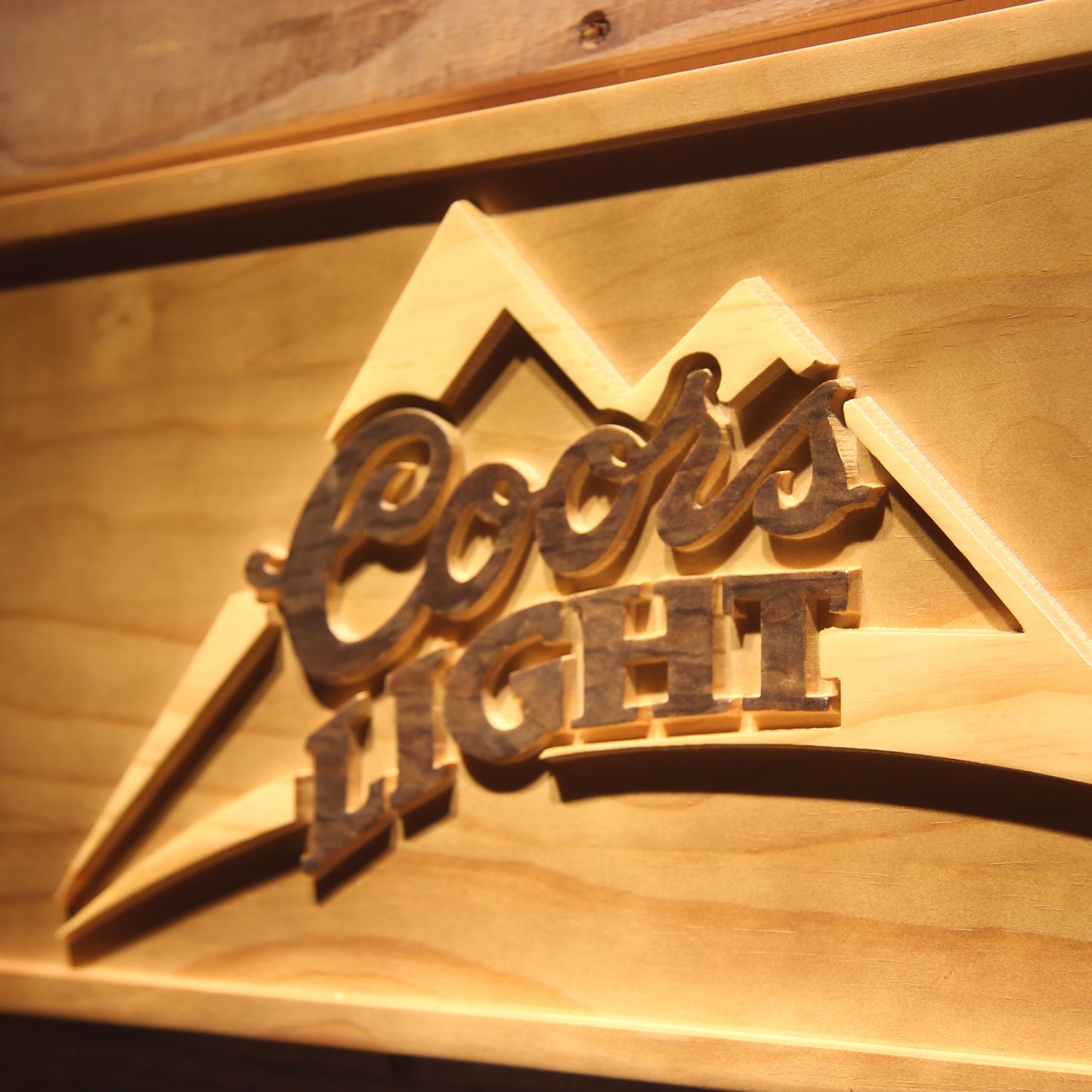 Coors Light 3D Wooden Signs by Woody Signs Co. - Handmade Crafted Unique Wooden Creative
